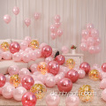 Hochwertige 12 -Zoll -verschiedene Farbe Pinkballons für Mädchen Geburtstag Hochzeitsfeier Pink Ballon Bogen Making